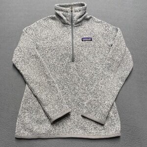 Patagonia Better Sweater 1/4 Zip Pullover Womens XXS‎ Gray Fleece 25617